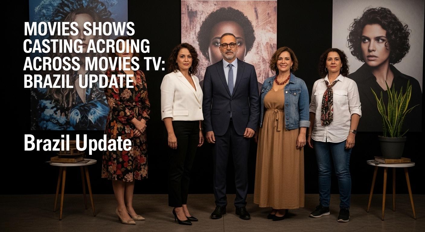 Brazilian newsroom analyzing casting updates for Movies and TV