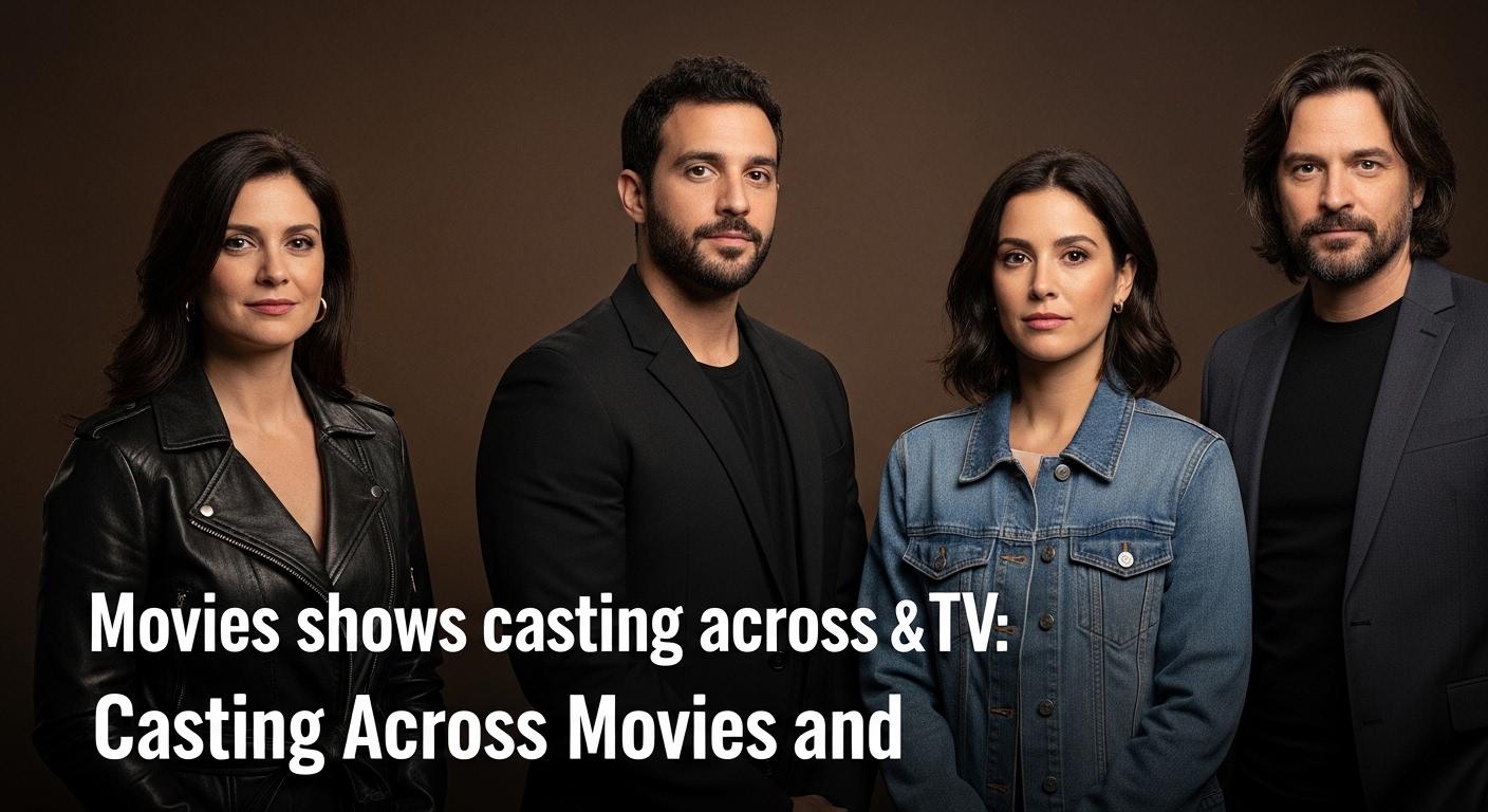 Editorial collage featuring actors from film and television projects across cross-media casting.