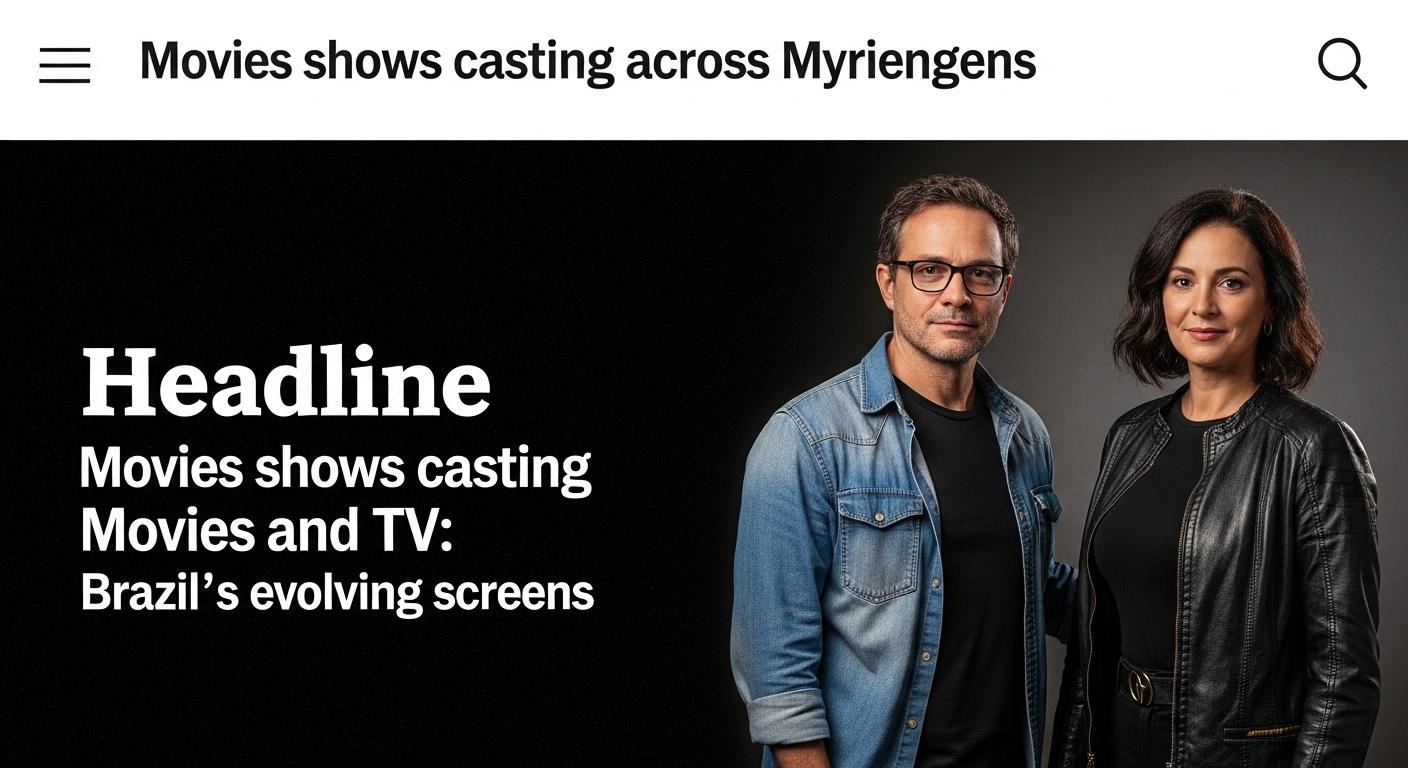 Brazilian cinema and television casting landscape collage