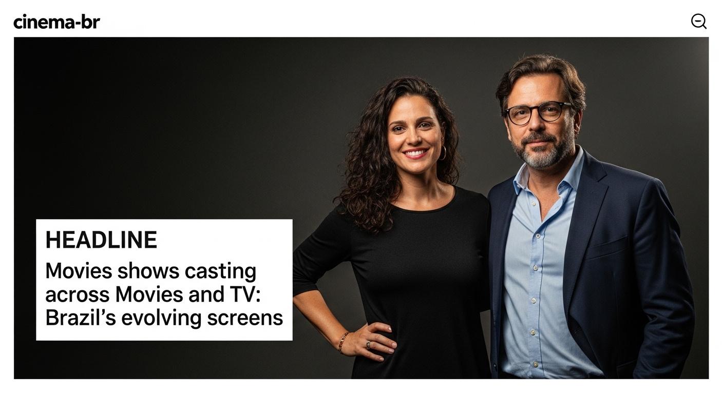 Brazilian cinema and television casting landscape collage