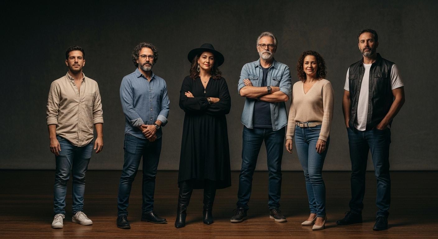 Collage of casting headlines and Brazilian streaming audiences