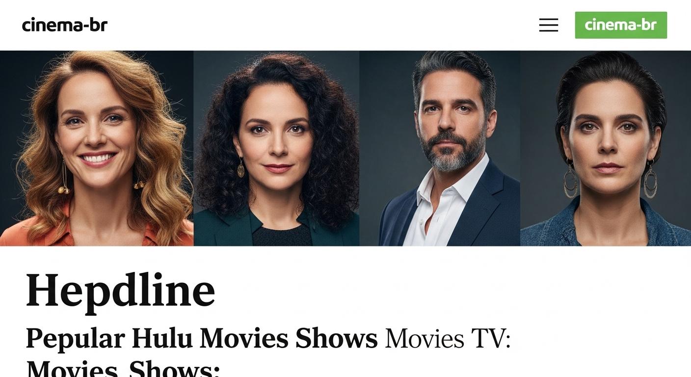 Brazil-focused editorial image with Hulu branding and film imagery.
