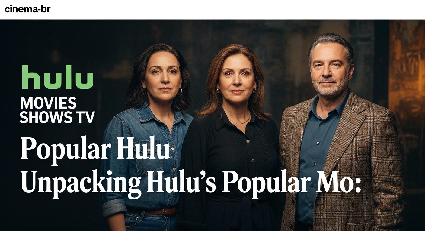 Brazilian viewer exploring popular Hulu content on a TV screen