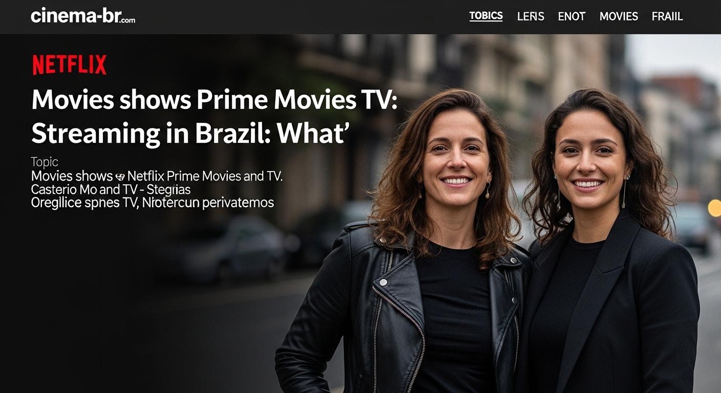 Brazilian living room streaming Netflix and Prime Video on a TV