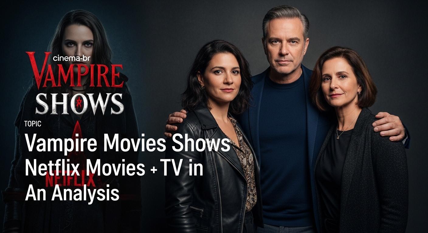 Vampire silhouette over a Brazilian city at night, suggesting Netflix streaming content.