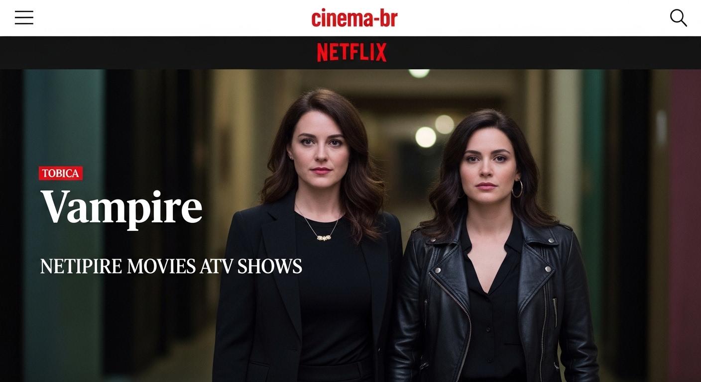 Vampire silhouette over Netflix logo indicating Brazil-focused analysis